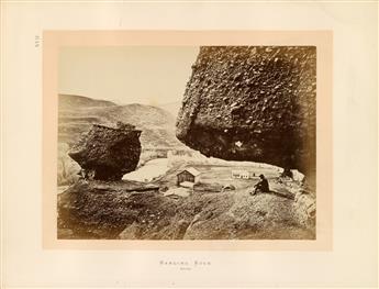 ANDREW J. RUSSELL (1829-1902) Group of 4 photographs from Sun Pictures of Rocky Mt. Scenery.